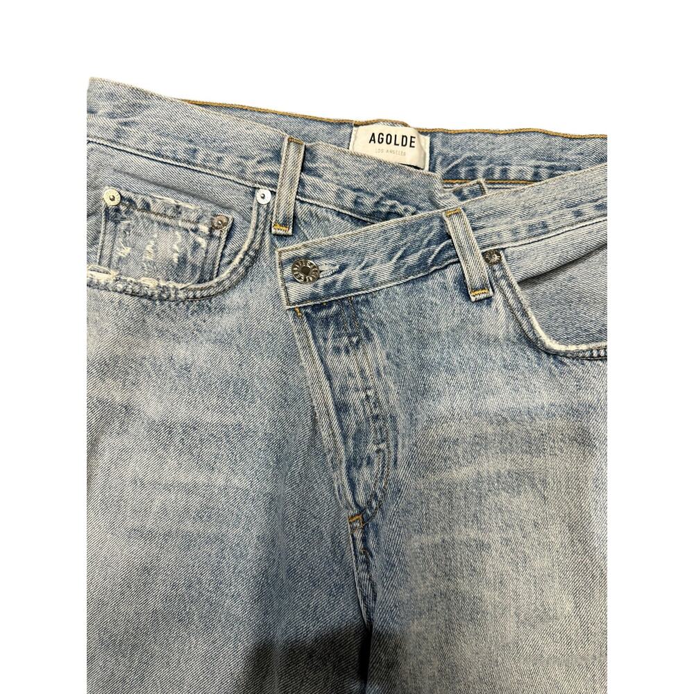 Agolde Criss Cross Upsized Denim Jean in Suburbia - Picture 11 of 11